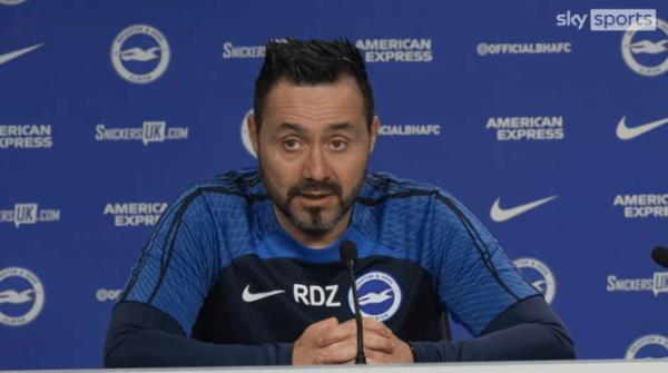 Roberto De Zerbi heaped praise on Premier League title-chasers Arsenal