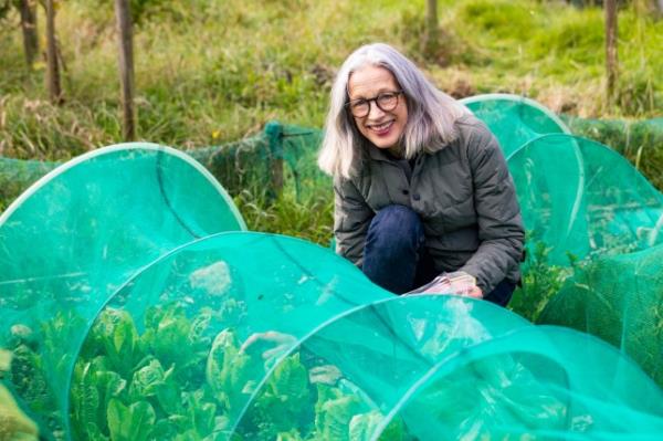 Renee Tyers on her plot 
