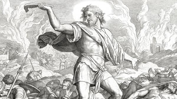 Joshua commands the sun to stand still