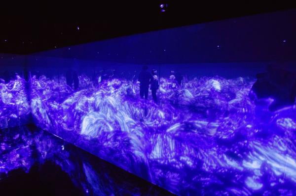The works of art from teamLab address existential questions a<em></em>bout life and death. — Photo: Philipp Laage/dpa