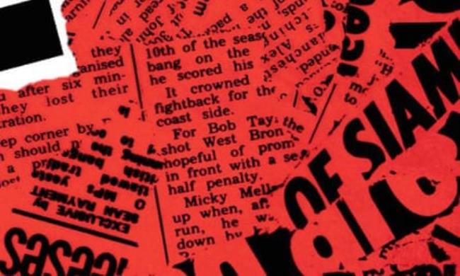 A close up of the West Brom match report in the background text on Have I Got News For You