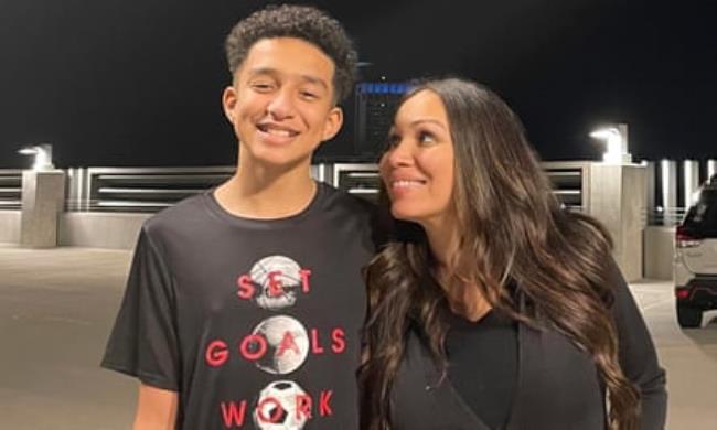 Megan Garcia with her son Sewell Setzer.