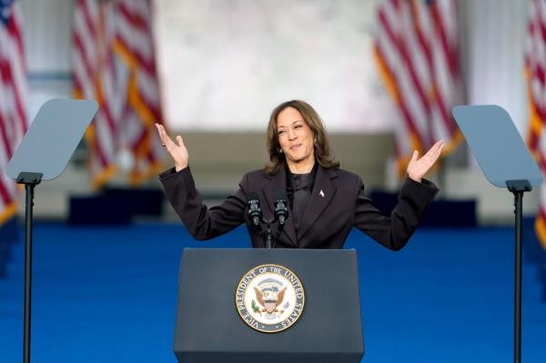 Harris, 60, positio<em></em>ned herself as a leader of the Democratic Party after sweeping losses.