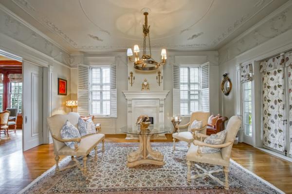 The mansion comes with plenty of historic detail