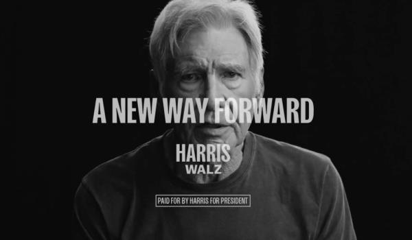 Harrison Ford endorses Kamala Harris and Tim Walz in a campaign clip released Sat Nov 2.