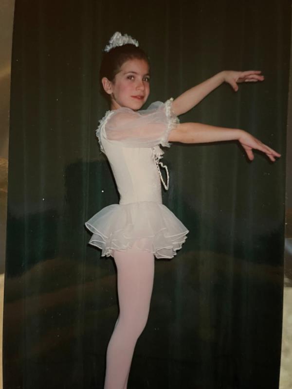 Leanna Scaglione as a young ballerina. 