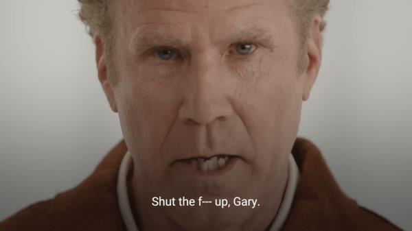 Will Ferrell in a white shirt