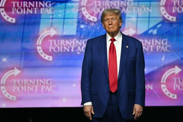 Former US President and Republican presidential candidate Do<em></em>nald Trump 