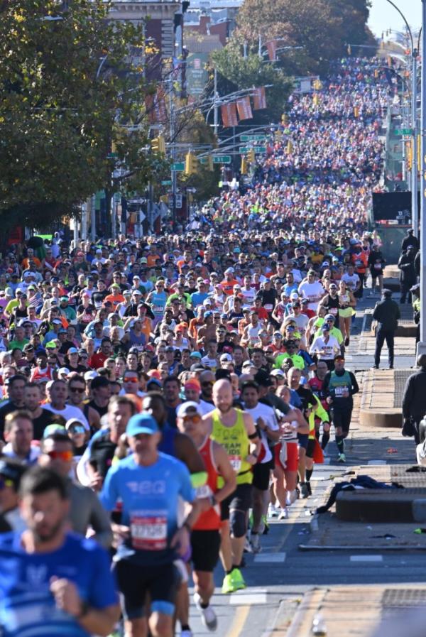 A 24-year-old man fell to his death while watching the 2024 New York City Marathon on Sunday.