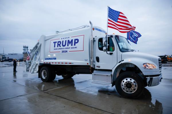 MAGA garbage truck