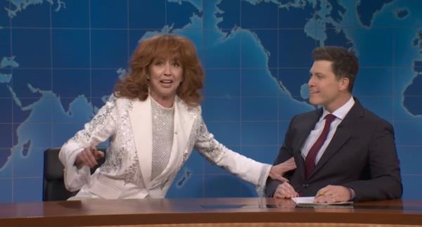 Heidi Gardner and Colin Jost