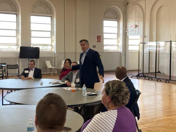 Scott campaigned with Pennsylvania GOP Senate hopeful Dave McCormick.