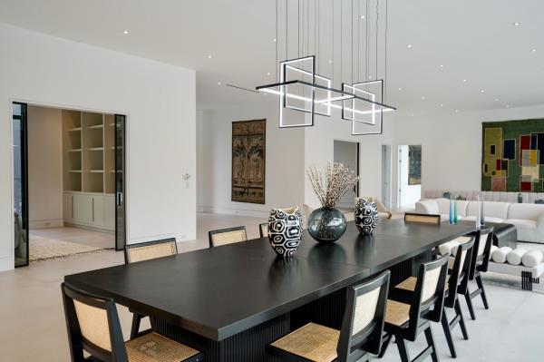 An elegant dining space 