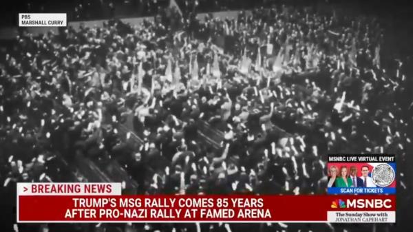 Images of the 1939 Nazi rally at MSG.