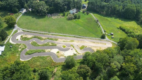 Charles Siperko and Sarah Troxel built a half-mile go-kart track for their son on their 11-acre property in Howard County, Maryland.