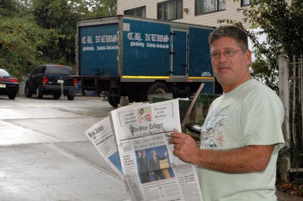 A truck driver who delivers the Star Ledger newspaper