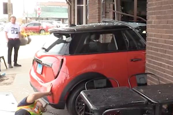 Photos and video show the accident scene.