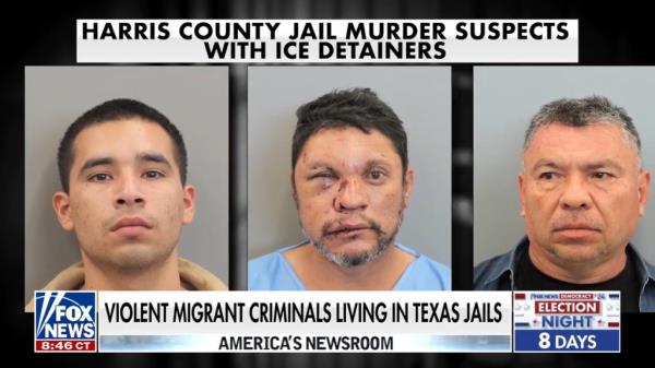 Violent migrants in Texas jails.