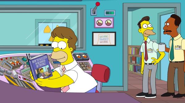 Homer Simpson, Lenny Leo<em></em>nard and Harry Shearer