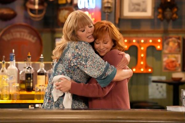 Melissa Peterman, left, and Reba McEntire in a scene from 