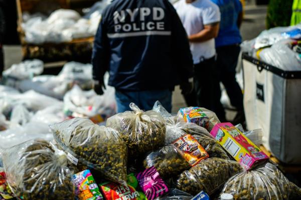 Co<em></em>nfiscated illegal weed