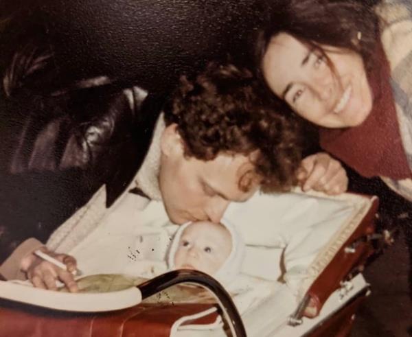 Kathleen, Matt and Howie at New Year's Eve in Times Square in 1981.
