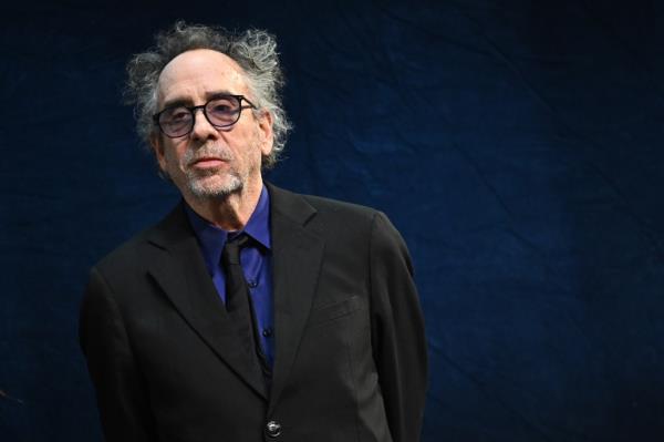 Tim Burton at the  16th Film Festival Lumiere in Lyon on Oct. 12, 2024
