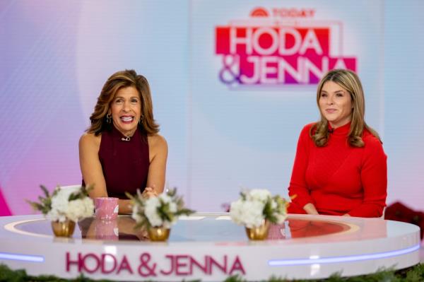 Hoda Kotb and Jenna Bush Hager hosting the fourth hour of 
