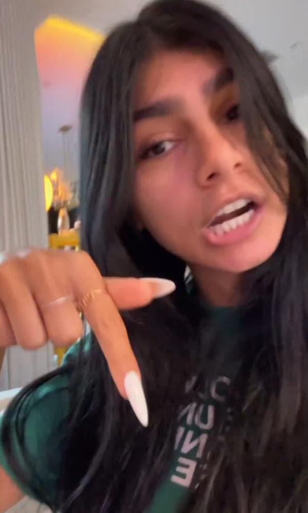 Ex-porn star Mia Khalifa mocks U.S. military service members, hopes they get PTSD in gleeful video