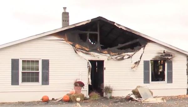 Aftermath of fire at animal shelter