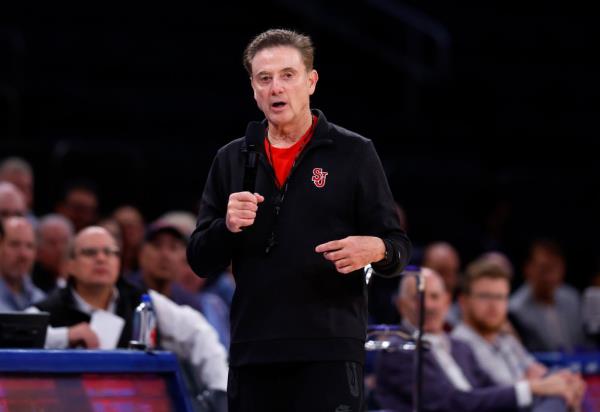 St. John's Red Storm head coach Rick Pitino during open basketball practice at Madison Square Garden, Monday, Oct. 7, 2024 in New York. 