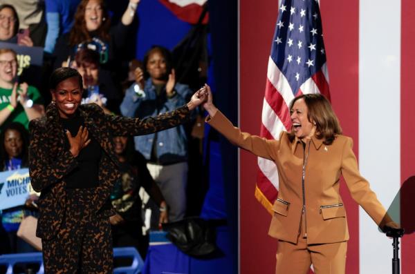 Michelle Obama said she’s “a little frustrated” over the nation’s hesitation to vote for Kamala Harris.