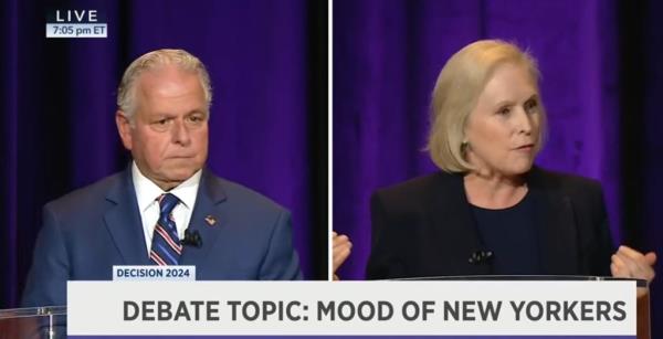 Mike Sapraicone and Kirsten Gillibrand