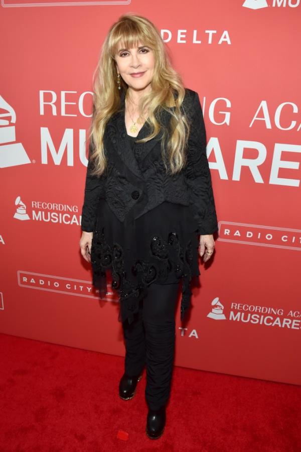 Stevie Nicks of music group Fleetwood Mac attends MusiCares Person of the Year ho<em></em>noring Fleetwood Mac at Radio City Music Hall on January 26, 2018.