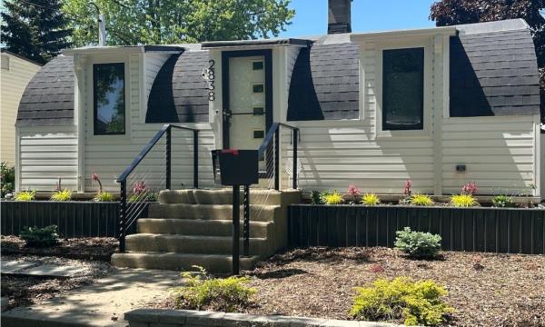 The new exterior of Urick's home. 