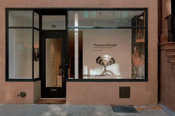 Interior view of the first US location of Simon Porte Jacquemus's brand in Soho.