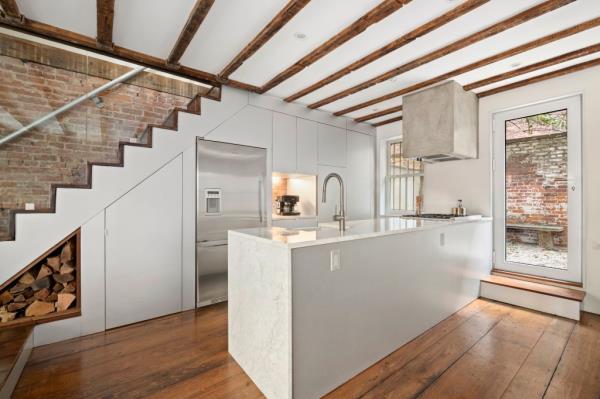 The home's stylish kitchen.