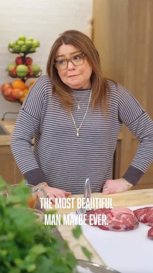 Rachael Ray in a cooking video on Instagram