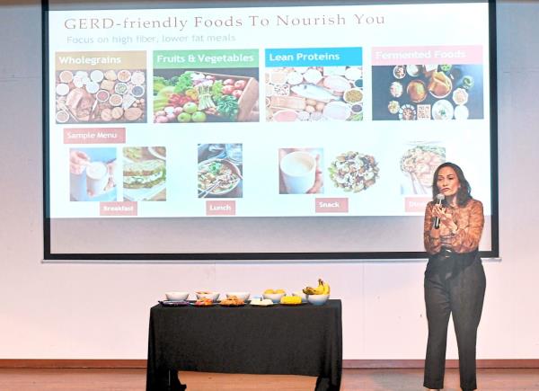 One of the ways to manage GERD symptoms is to practise mindful eating, says Indra.