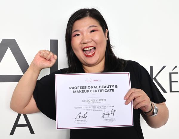 BFBL graduate Cheong Yi Wen plans to expand her skills into special effects makeup while helping others look beautiful and feel confident.