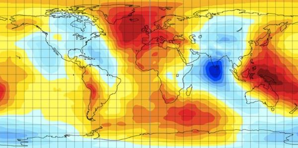 印度洋重力洞：古代海洋死亡造成的地球引力场凹陷