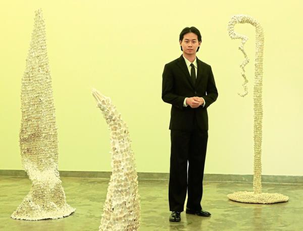 For the 'One Of Our Fossils' exhibition, Phong envisio<em></em>ned visitors as future explorers examining the bones, blending timelines. He designed the space to feel insular and disconnected, creating the sense of entering a different realm. Photo: The Star/Yap Chee Hong 
