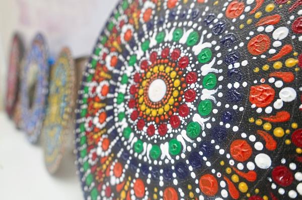 Creating mandala artwork is one of the ways that B40 women can boost their income. — Photos: FAIHAN GHANI/The Star
