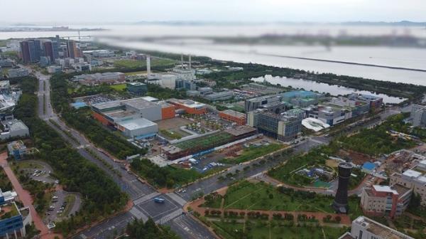 A　bird's-eye　view　of　Celltrion's　Songdo　campus　in　Incheon,　South　Korea