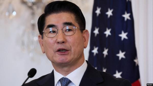FILE - South Korean Defense Minister Kim Yong Hyun is shown in Washington Washington, October 31, 2024