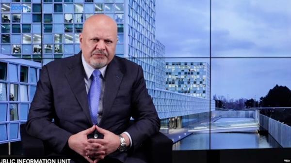 ICC Prosecutor Karim Khan speaks with VOA via Zoom from The Hague on Dec. 9, 2024.