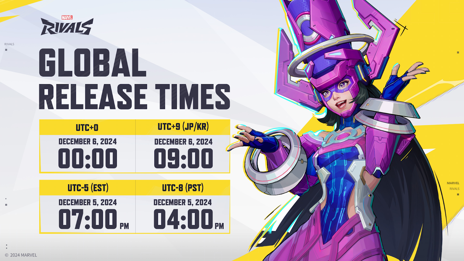 Marvel Rivals release time