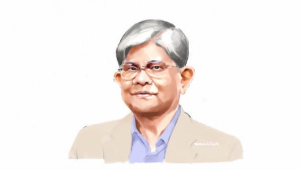 Dr Salehuddin Ahmed. Sketch: TBS</p>

<p>　　