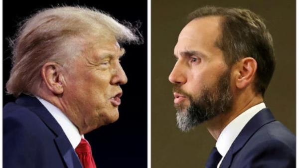 Former US President Do<em></em>nald Trump and Special Counsel Jack Smith are seen in a combination of file photos in Washington, US, in 2023. Photo: REUTERS/Tasos Katopodis, Kevin Wurm/File Photo