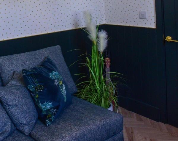 Mix rough and smooth fabrics as Jennifer does in her home office which doubles as a guest bedroom. Picture: Moya Nolan